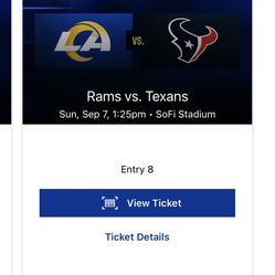 Rams Tickets For Sunday Vs Texans 