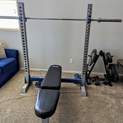 Weight Rack and Bench set