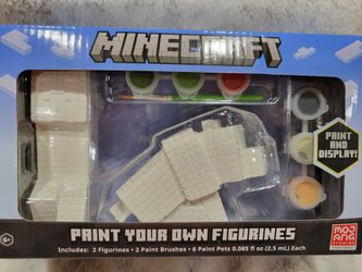 Minecraft Paint Your Own Figurines