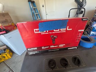 Milwaukee M12 FUEL SURGE 1/4” Hydraulic Driver Kit (2551-22) — NEW, 2 Batteries