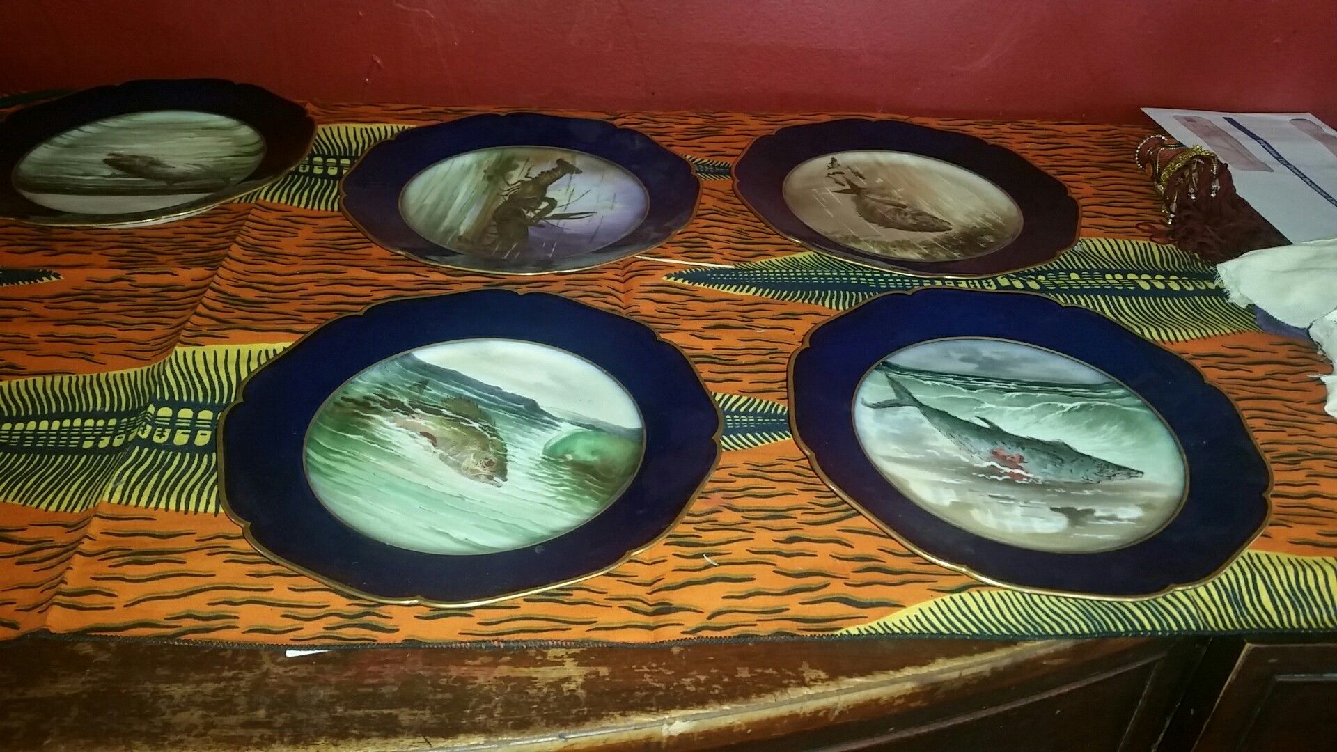 Antique china plates