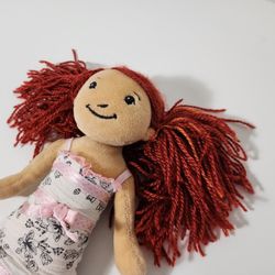 Groovy Girls Nicole Plush Cloth Doll 12 Inch Ponk Floral Year 2004 Brunette
