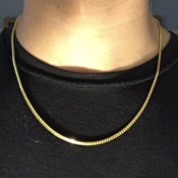 Gold Chain Franco 20in 2mm 925 Italy 