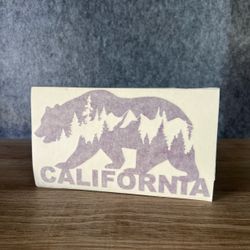 California Big Bear purple Oracal 651 permanent vinyl decal sticker