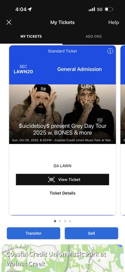 4 Suicide Boys tickets for next Sunday in Raleigh