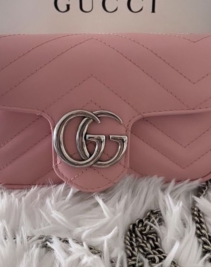 GG Marmont Super Mini Bag- Pastel Pink