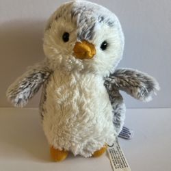 Grey Fluffy Penguin Plushie