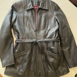 Woman’s Leather Coat
