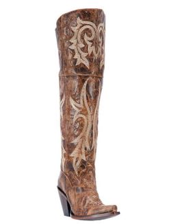 DAN POST WOMEN'S JILTED KNEE HIGH WESTERN BOOTS
