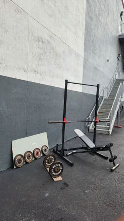 ‼️200 Weight Plates Pounds  + Pull Up Tower+Bar+Bench
Delivery for extra