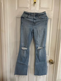 Hidden Jeans Distressed Flare Jeans - Light Wash (Size 26)