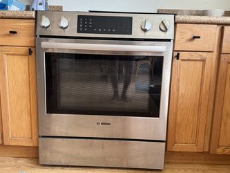 Bosch, Stainless Steel, 30 in., Slide-in Stove