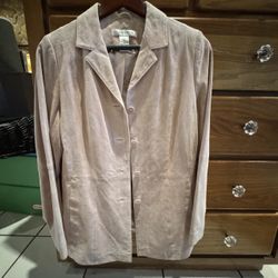 GENUINE SUEDE PINK COAT BY PURSUIT’S, LTD.