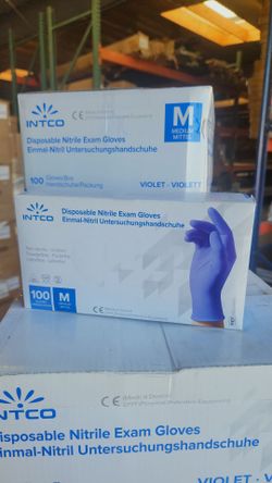 Nitrile Gloves Medium blue/ violet