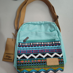 New Kemys Crossbody Bag Boho Teal Mint Green Purse With Adjustable Strap