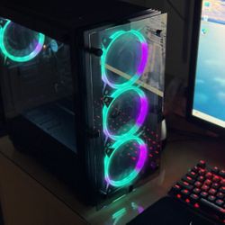 Gaming PC with RGB case