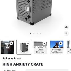 High anxiety Dog Crate 30”