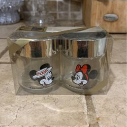 Vintage Mickey Mouse & Minnie Salt & Pepper Shakers Walt Disney World - BRAND NEW IN BOX