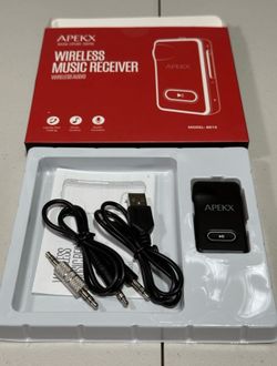APEKX Bluetooth 5.3  Adapter for Car, Wireless 3.5mm Aux Hi-Fi Audio Receiver