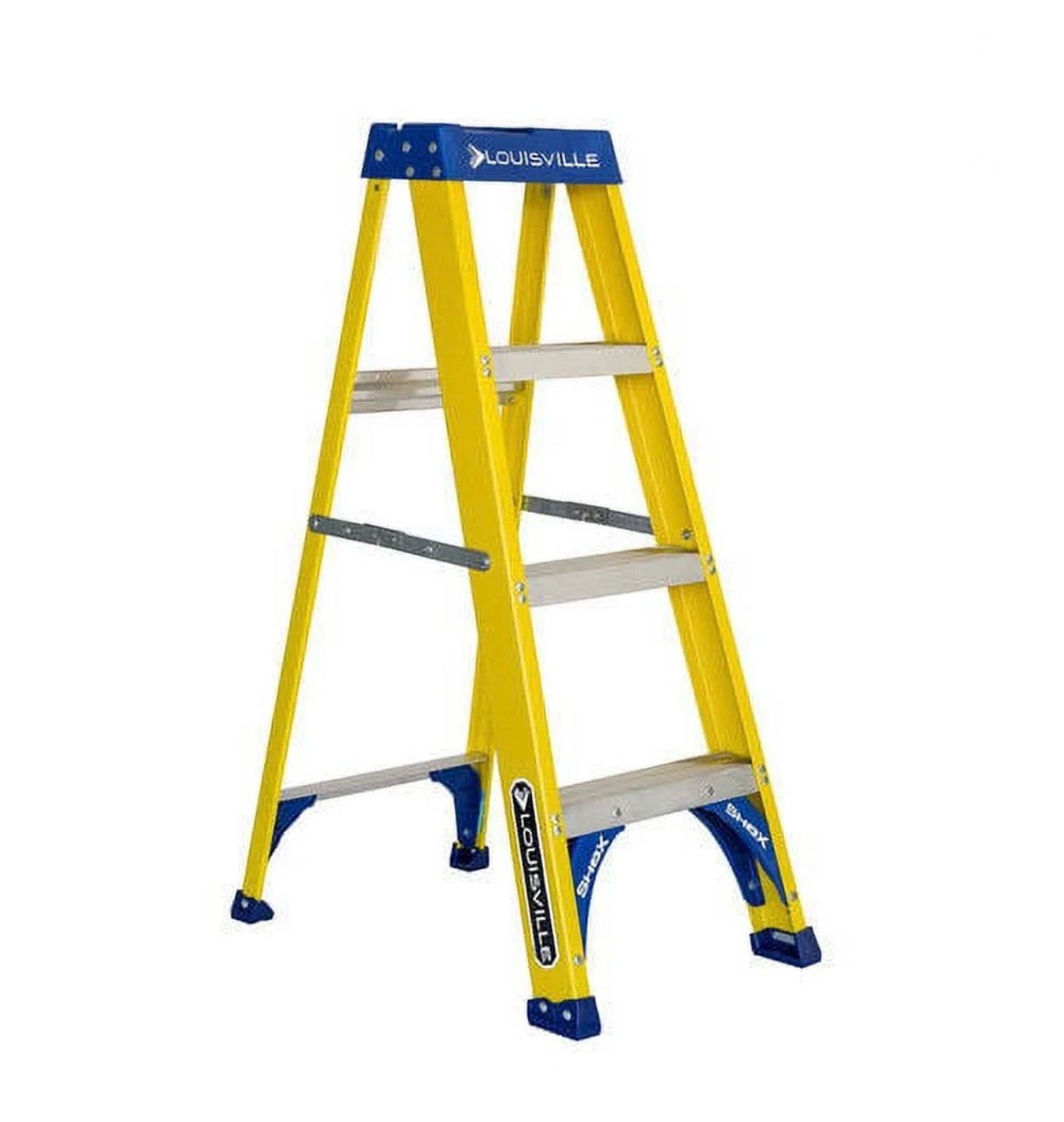 🔥 30%–50% OFF! 4’ Fiberglass Step Ladder – 8’ Reach – 250 lbs Capacity – NEW 🔥
