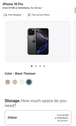 iPhone 16 Pro Max - 256GB - Save $305+ Brand new
