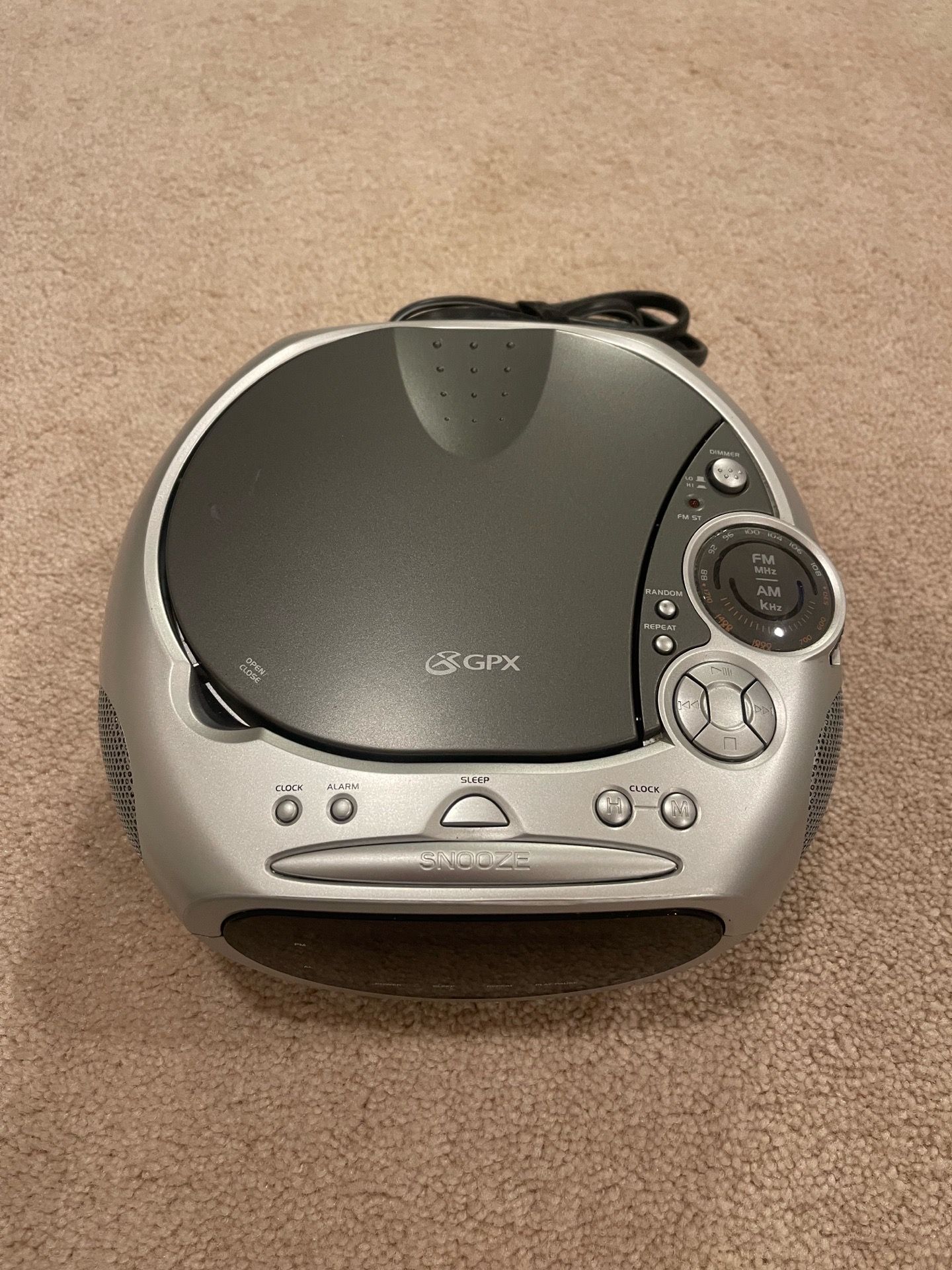 GPX AM/FM CD player Digital Clock Radio Excellent condition