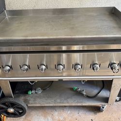 Crown Verity MG-48 Liquid Propane 48" Portable Outdoor Griddle, Flattop