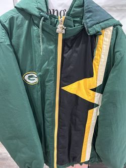 Green Bay Packers VTG Starter NFL Jacket Full Zip Hooded Men’s M