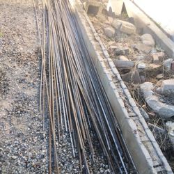 Rebar 1/2"Long 10ft 60pieces!Varilla L10ftde 1/2"60 piezas!$160!