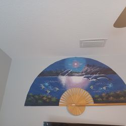 Dolphin Fan-Wall Decor