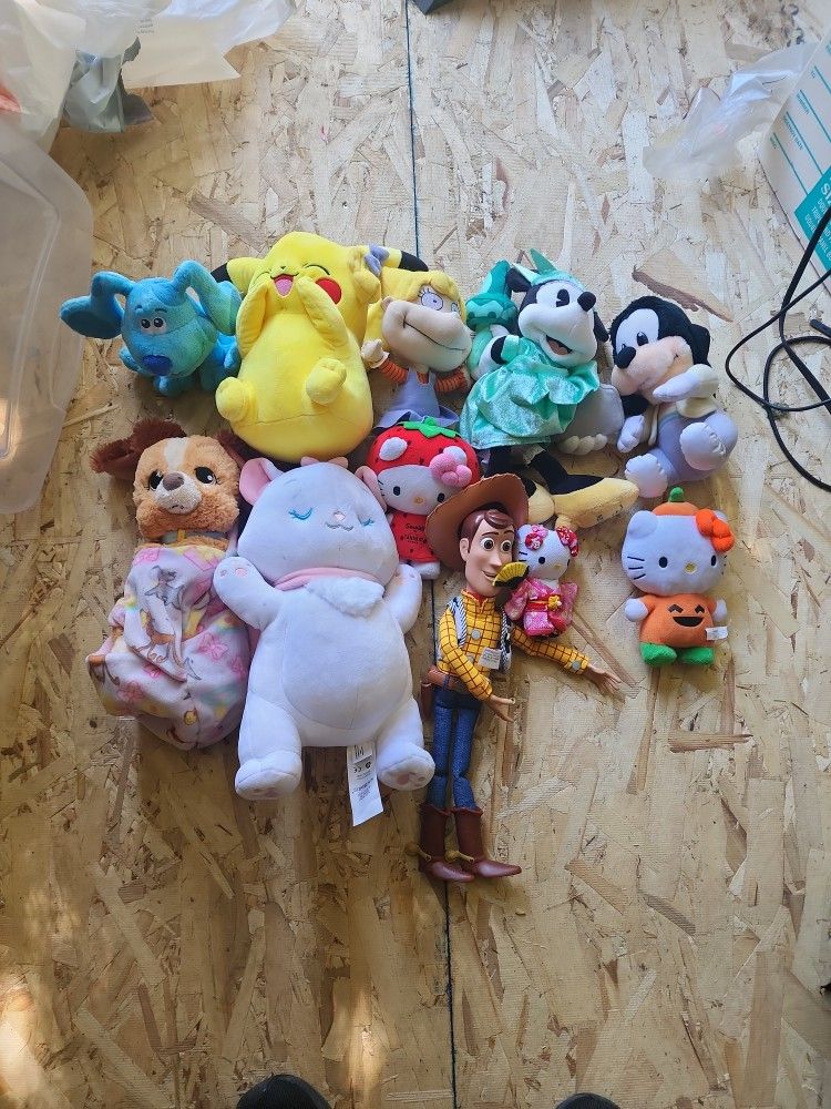 Various Toys From SanRio, Disney, Rugrats, Blues Clues