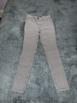 FOREVER 21 black & white printed pants