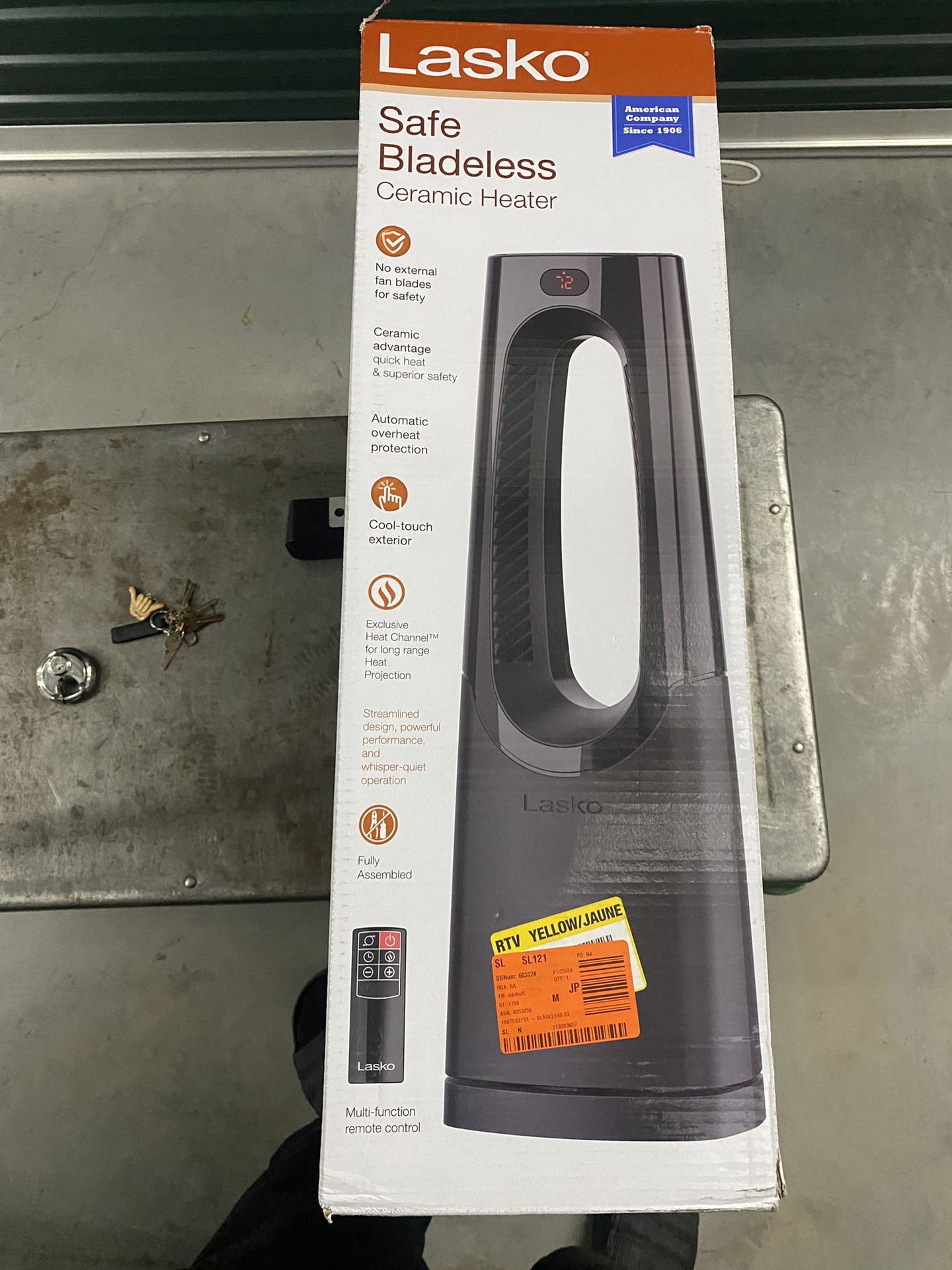 Lasko Safe Blade-less Ceramic Heater 