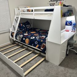 Twin Over Full Bunk Bed With Trundle