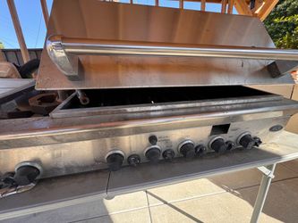 48” built in grill with side burner