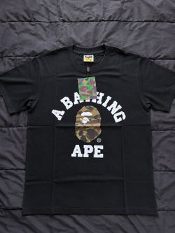 Bape Camo Logo Black Tee