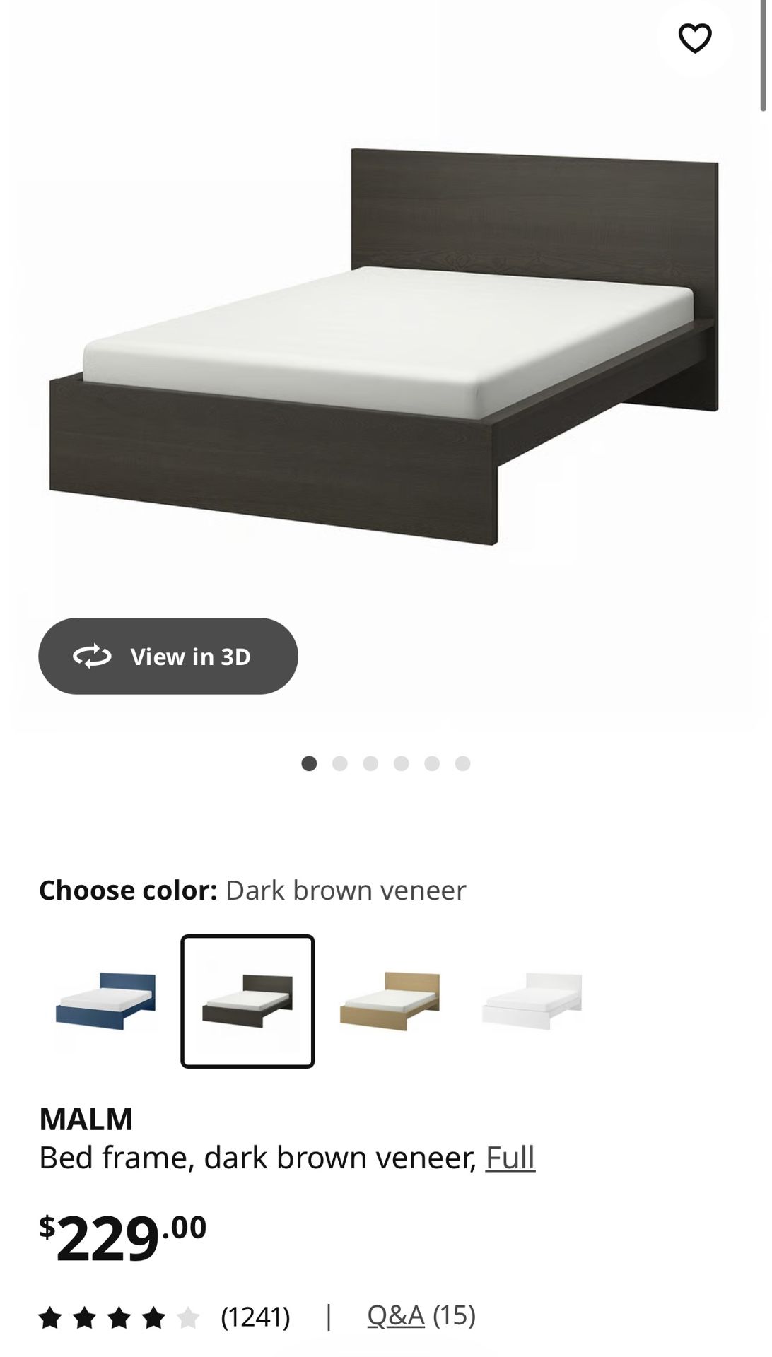 IKEA Queen Bed Frame And Mattresses