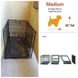 Double door dog crate