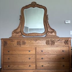 Antique Dresser and mirror