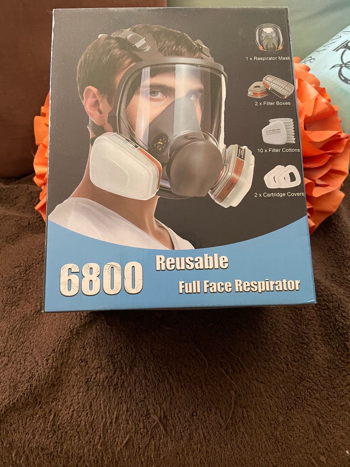 Full Facepiece Respirator Ideal for Chemicals Welding Woodworking Paint Effective Filtration Ergonomic