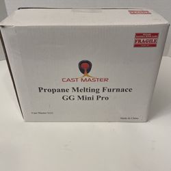 Cast Master Propane Melting Furnace GG Mini Pro (no tongs) & 3 Solid Aluminum Flat Bars 1”x1”x8”