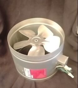 DiversiTech 10" Duct Fan Corded In-Line 120V .7A 60W 650CFM  Like-New Costs ~$100 at HD