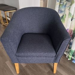 BLUE CHAIR- UPHOLSTERED
