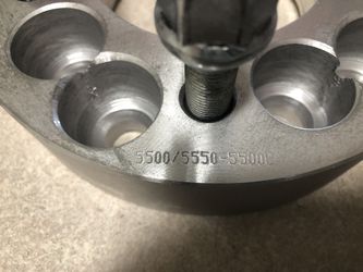 1.5” think billet wheel space for a Jeep Wrangler