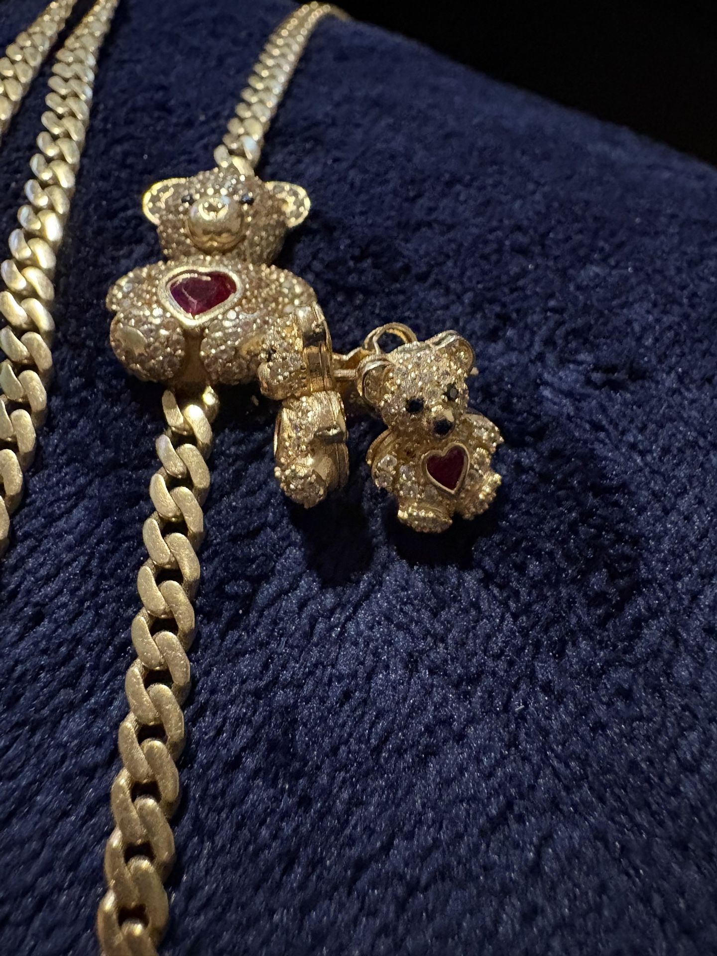 Juego De Cadena Manilla Y Arete De Oro 14  