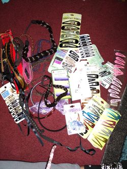 A Bunch Of Unused Hair Accessories