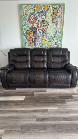 Italian leather sofa