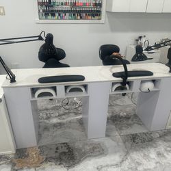 Double Nail Table for Sale – Great Deal! *PLEASE READ Description*