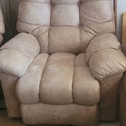 TWO (2) RECLINING CHAIRS... BEIGE