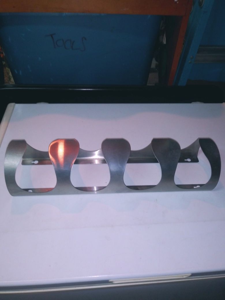 Ikea stainless steel wine rack